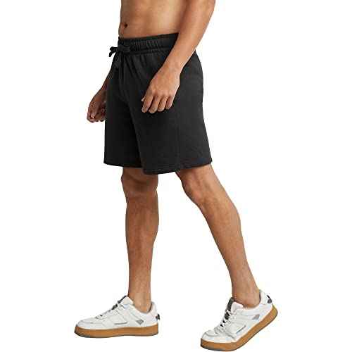 Hanes Mens Originals Sweat Shorts, Midweight Fleece Shorts with Pockets, 8"