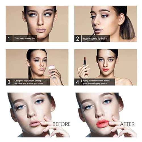Lip Plumper Tool, Electric Lip Plumper, Lip Plumper Device, Lip Enhancer Plumper Tool, Lip Suction Plumper, Lips Lines, Lip Beauty Tool, Electric Lip Enhancer, 600mAh