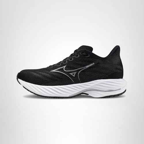 Mizuno Women's Wave Rider 28 Running Shoe | Neutral Running Shoe | Black-Harbor Mist | US Womens 9