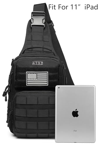 ATBP Tactical Sling Backpack With Holster Military Crossbody Bag for Men Single Shoulder Back Pack 10L