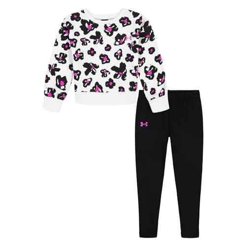 Under Armour Printed Crewneck Set, White Floral Crewneck, 12M