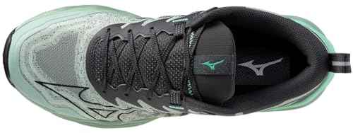 Mizuno Mens Wave Daichi 8 Running Shoe, Grey Jade/Black Oyster, 7.5