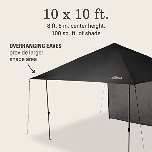 Coleman Oasis Lite Pop-Up Canopy Tent with Side Wall Attachment, Portable Shelter with Easy Setup & Takedown, Wheeled Carr...