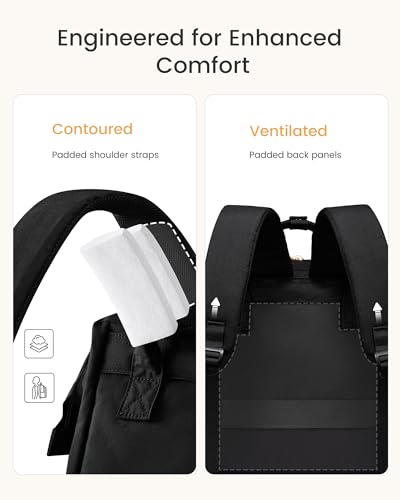 LOVEVOOK Laptop Backpack for Women with Giant Tumbler Holder Pocket,15.6 inch Waterproof Travel Backpack Purse Computer La...
