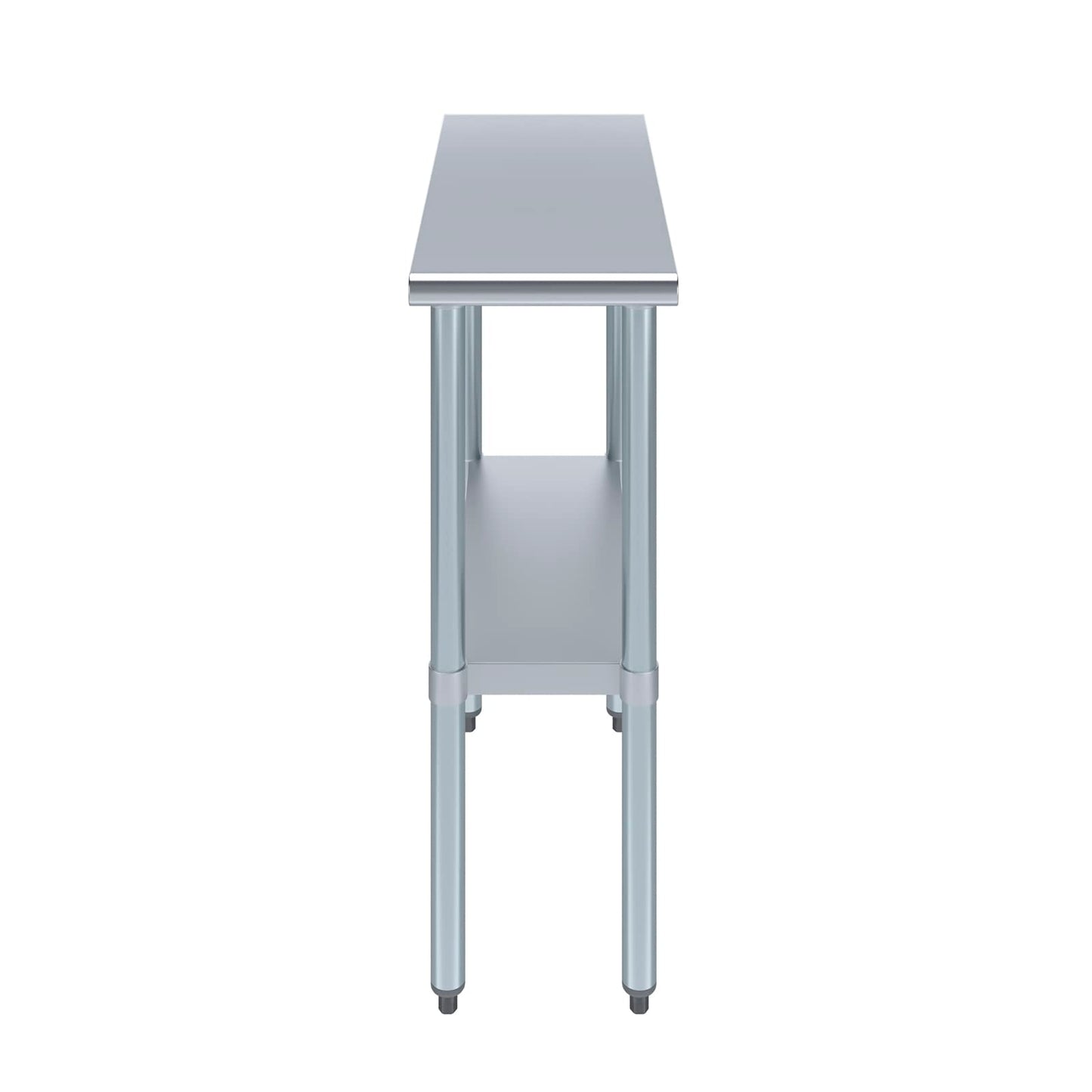AmGood 30" X 12" Stainless Steel Work Table | Metal Kitchen Food Prep Table | NSF