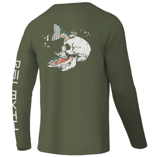 Palmyth Fishing Shirts for Men Long Sleeve UPF 50+ T Shirt Sun Protection Tee