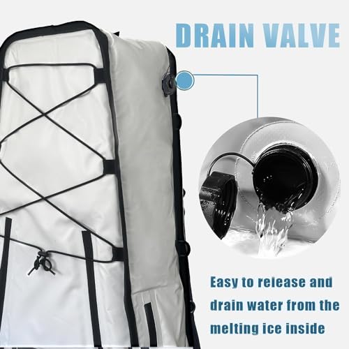 Buffalo Gear Kayak Fishing Cooler,36in Portable Kayak Cooler for Caught Fish,Leak Proof Kayak Fishing Kill Bags with Shoul...
