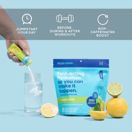Hydrant Hydrate, Individual Hydration Electrolyte Powder Stick Packets with No Artificial Sweeteners, Colors, or Fillers (...