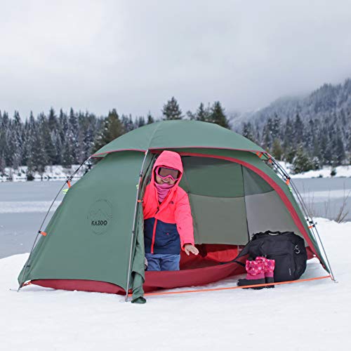 KAZOO Waterproof Backpacking Tent Ultralight 1/2 Person Lightweight Camping Tents 1/2 People Hiking Tents Aluminum Frame D...