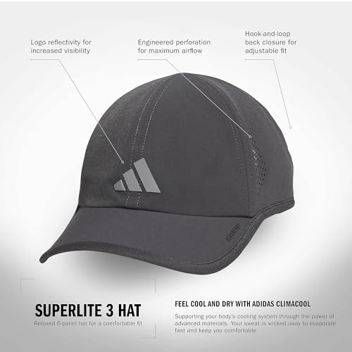Adidas Men's Superlite Hat – Lightweight Athletic Running Cap for Workouts