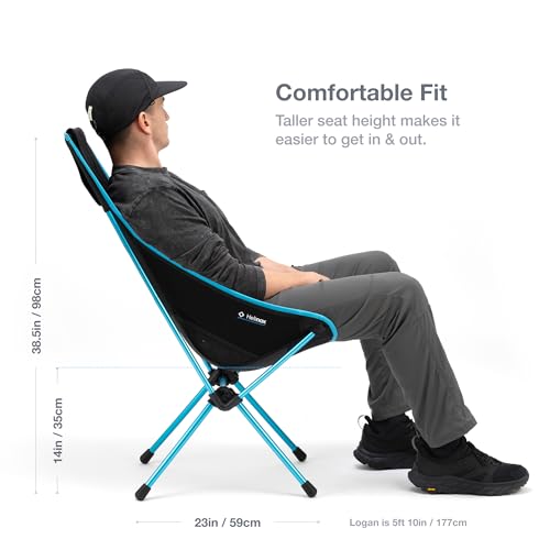 Helinox Sunset Chair Lightweight High-Back Collapsible Camping Chair Coyote tan, 3.4Ibs Outdoor Chairs, Picnic Chair, Port...