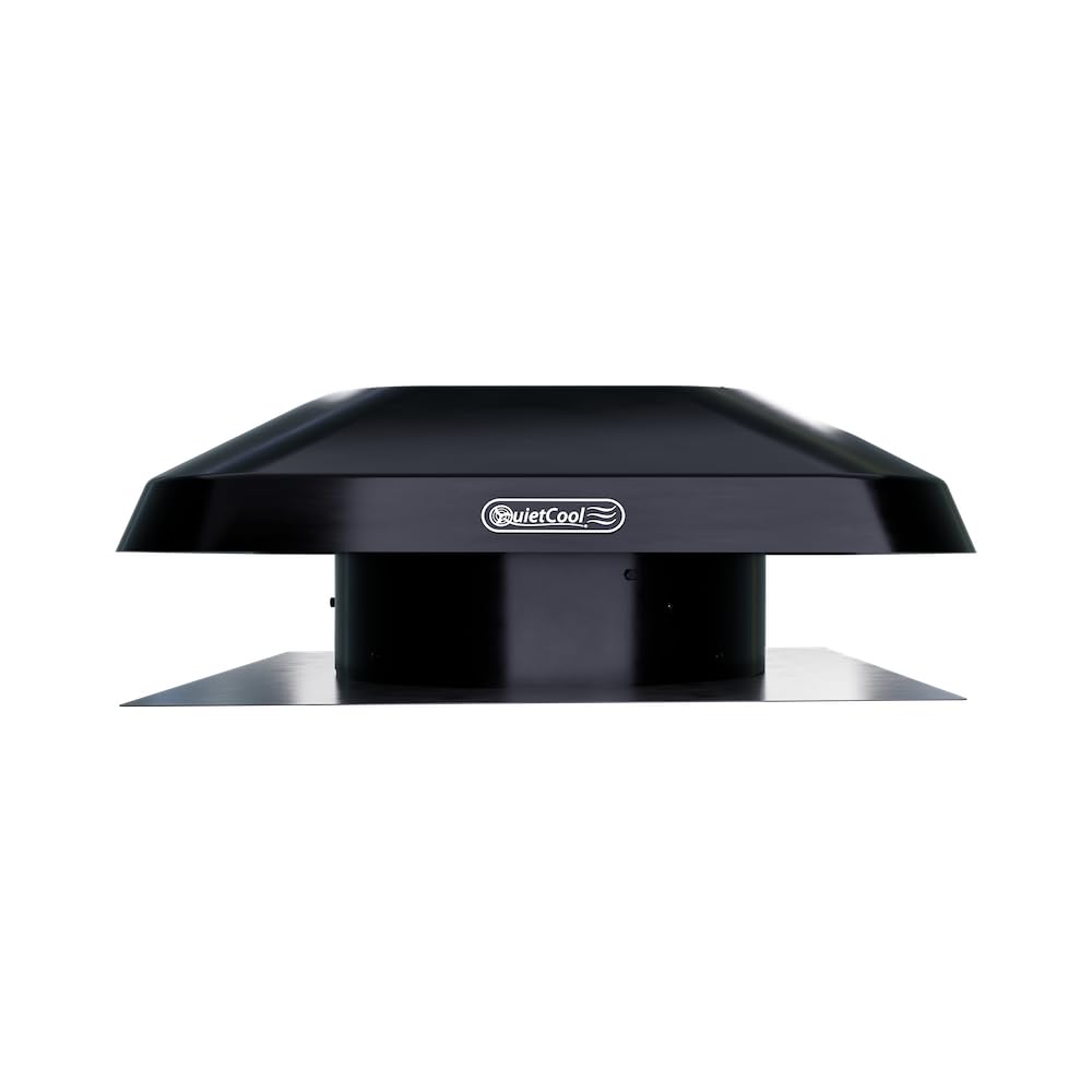 Quietcool AFR SMT PRO-2.0 Roof Mount Smart Attic Fan - 1922 CFM - Smart App Control - Thermostat and Humidistat - 20ft Power Cord - Plug-and-play - Two Speed