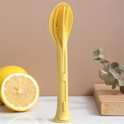 Reusable Travel Utensils Case 3 Sets Knives Fork Spoon for Lunch Box Accessories Camping Flatware Sets Daily Use Outdoor