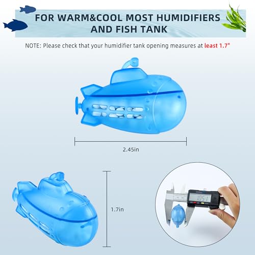 AMI PARTS Humidifier Cleaner Float Submarine for Warm&Cool Most Humidifiers and Fish Tank, Purifie Water, Soften Hard Wate...
