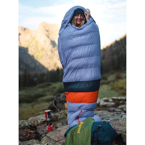 MARMOT Women's Teton 15° Sleeping Bag, 650 Fill Down for Camping & Backpacking