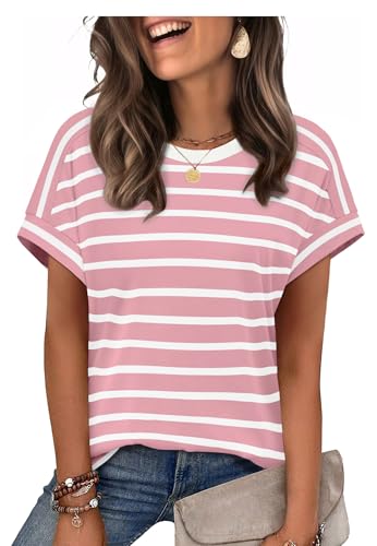 Womens Tops Short Sleeve Shirts Summer Outfits 2026 Spring Dressy Casual Clothes Clothing