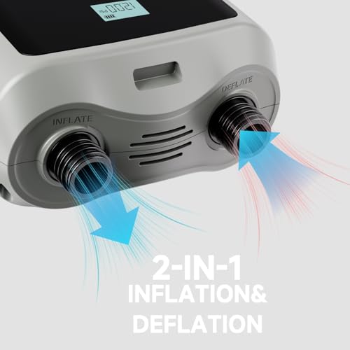 Portable Paddle Board Pump, Electric SUP Air Pump, High Pressure Inflator Rechargeable Battery-Powered for Inflatable Stan...