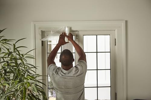 Duck Brand Winter Window Insulation Kit – Window Seal Rolled Shrink Film Covers Up to 15 3’ x 5’ Windows – Window Tape Inc...