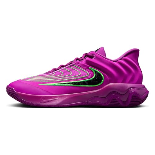 Giannis Immortality 4 Basketball Shoes (FQ3680-501, Hyper Violet/Green Strike/Bold Berry/Black) Size 10.5