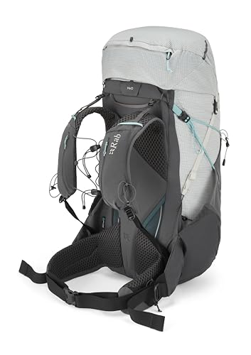 Rab Women's Muon ND Hiking Pack - Lightweight Durable Backpack for Hiking, Trekking, & Backpacking - Pewter/Graphene - 50-...
