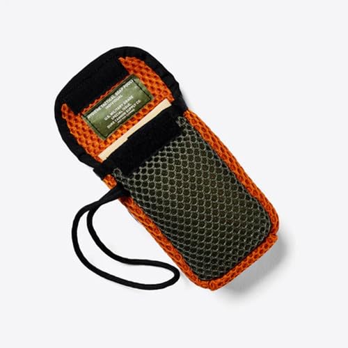Duke Cannon Tactical Scrubber Soap Pouch - U.S. Military-Grade, Coarse and Soft Mesh, 550 Paracord, Shower Hygiene Essenti...