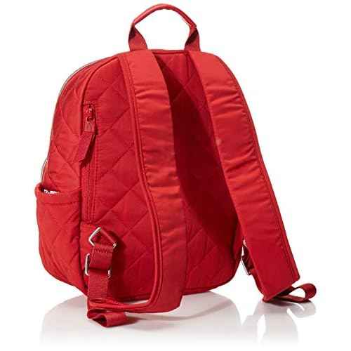 Vera Bradley Women's Performance Twill Small Backpack, Cardinal Red, One Size