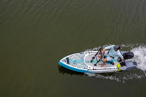 BOTE Rover Aero 12 FT 6 in Inflatable Micro Skiff, Blow up SUP for Adults Kids Family Friendly, APEX Pedal Drive & HP Moto...