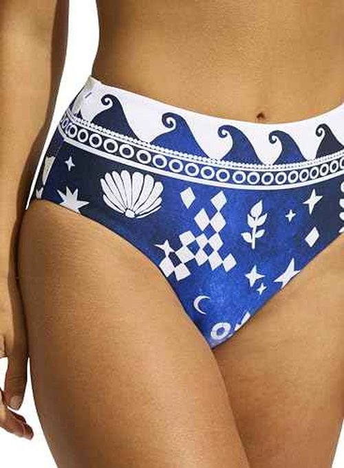 Seafolly Women's Standard Bandeau Tube Bikini Top Swimsuit, Corfu Azure