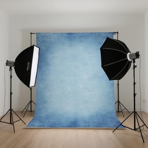 Light Blue Photography Backdrops for Photoshoot, Vintage Abstract Portrait Photo Backdrop, Photo Booth Props 5x7ft