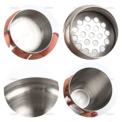 AUEAR, 12 oz/350ml Stainless Steel Cocktail Shaker Bottle Martini Drink with Built-in Strainer for Home Bar