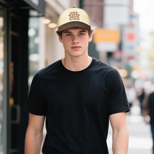 Save Water Drink Margs Hats for Men Aesthetic Washed Distressed Baseball Cap