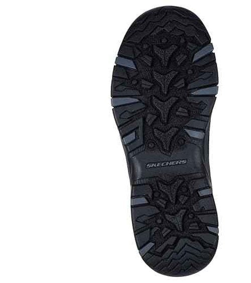 Skechers Women's TREGO - STORMIE waterproof boot, Black/Black, 10 M