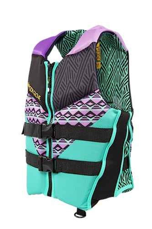 Body Glove Women’s Phantom U.S Coast Guard Approved Life Jacket PFD - Aqua/Purple - Large