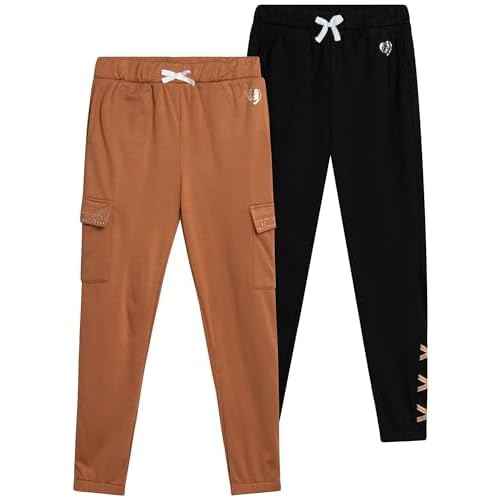 Body Glove Girls¡¯ Sweatpants ? 2 Pack Basic Active Fleece Joggers (Size: 7-12)