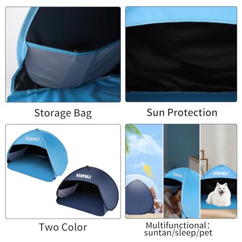 KENPUAZ Head Pop-Up Canopy - Instant Shade Solution for Bed Canopies & Drapes (Blue)