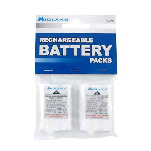 Midland AVP14 Rechargeable Batteries for T50 / T60 / LXT600 Series FRS Radios - 6-Pack