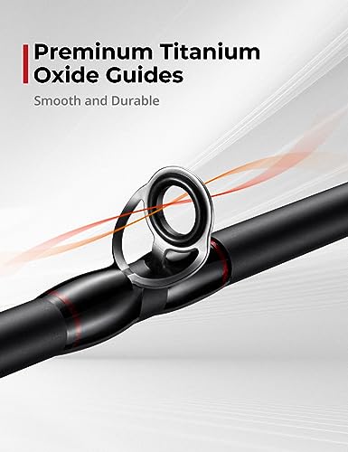 Piscifun Torrent Fishing Rod, IM6 Carbon Baitcaster Rod & Spinning Rod, High Sensitive Lightweight Casting Rod & Spinning ...