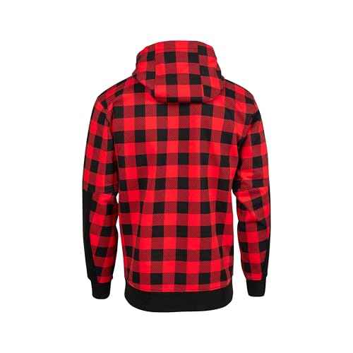 Eskimo Standard Retro Buffalo Plaid Hoodie, Red/Black