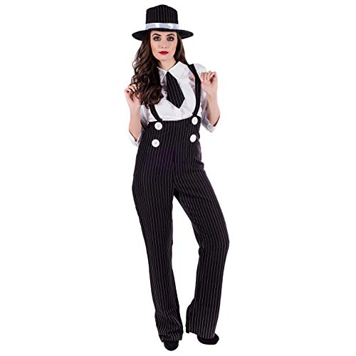 fun shack 20s Gangster Costume for Women, 1920s Mobster Outfit, Halloween Costume for Women