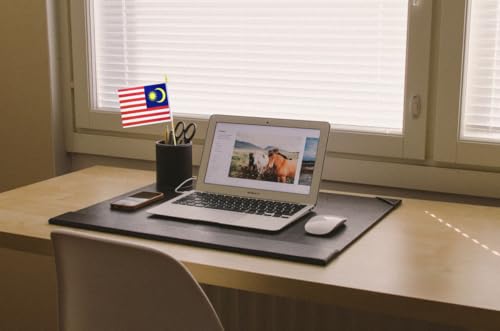 10 Pack Malaysia Flags -MY Handheld Flag-Desktop Flag-5x8 In, Malaysian Mini Flag. Suitable For Party Decorations, Store D...
