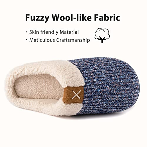 ULTRAIDEAS Women's Indoor Bedroom Slipper with Memory Foam, Gift for Women, Wool-Like House Shoe with Anti-Skid Rubber Sol...