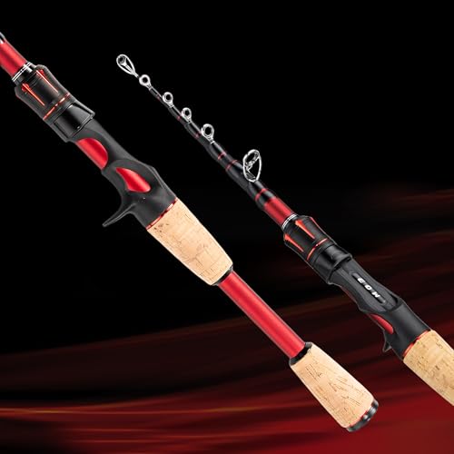 EOW XPEDITE LITE Portable Telescopic Fishing Rods & Combo, Spinning & Casting Fishing Poles, 24T Carbon Rod Blanks, Solid ...