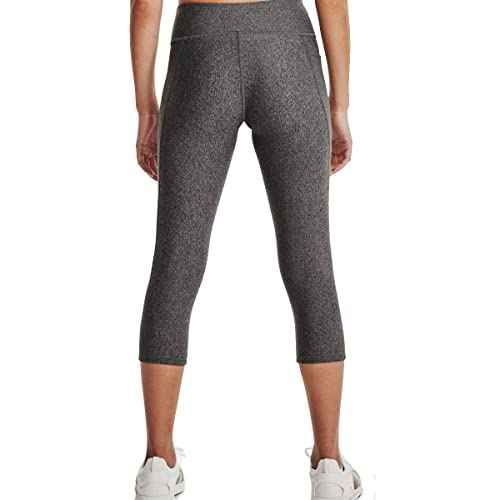 Under Armour Women's HeatGear Mid No-Slip Waistband Pocketed Capri
