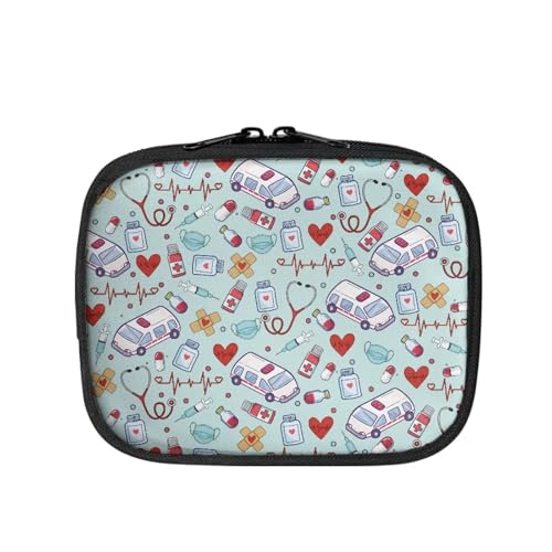 Rnyleeg First Aid Bag for Kids,Ambulance Nursing First Aid Kit Pouch Bag Empty for Car,Home,Travel,Camping,Hiking