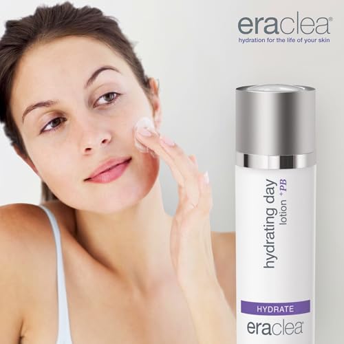 eraclea Hydrating Day Lotion +PB, Anti-Aging Probiotic Moisturizer with Hyaluronic Acid, Argireline, Peptides, Aloe & Jojoba Oil, Nourishing Face Cream for All Skin Types (1 fl oz)