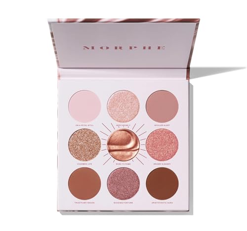 Morphe Rich & Foiled Artistry Palette - 9-Pan Metallic Eye Makeup Palette with Luxe Mattes, Shimmers, and Foil-Finishes - ...