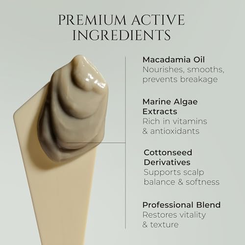 HADAT Hydro Spa Hair Treatment ? Professional Hair Mask for Deep Moisturizing Repair and Shine ? Macadamia Oil ? Salon Quality for Dry Damaged Color-Treated Hair ? Israeli Haircare, 16.9 Fl Oz