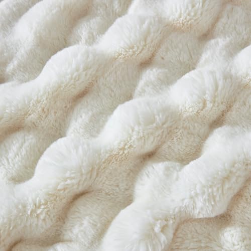 Serenhom 50x60 Inches Ultra-Soft Fuzzy Faux Fur Plush Throw Blanket - Thick, Warm Sherpa for Couch, Sofa, Bedroom, Camping...