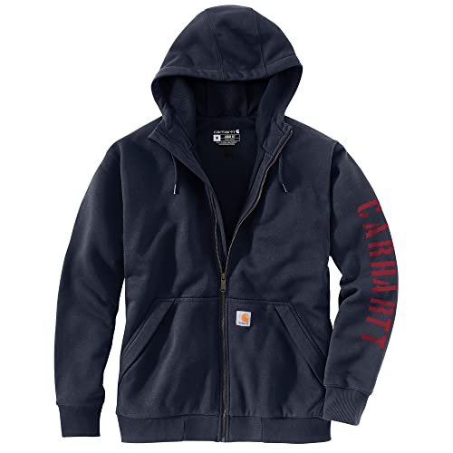 Carhartt Men's 105443 Rain Defender¢ç Loose Fit Fleece-Lined Logo Graphi