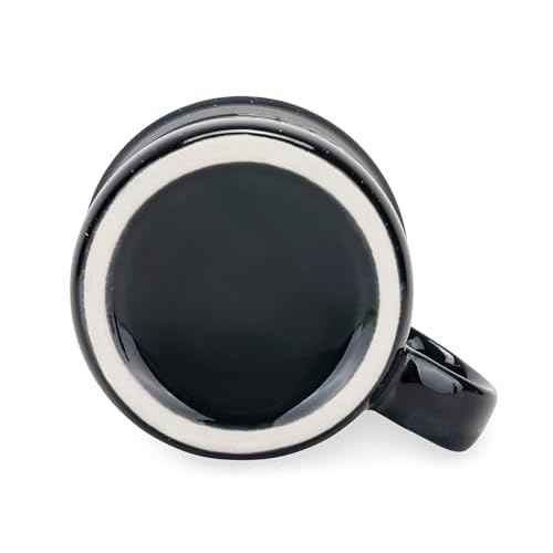 Camco Life is Better at The Campsite Ceramic Coffee Mug - Microwave and Dishwasher Safe - Features Speckled Blue Background with Life is Better at the Campsite Design - Coffee Cup Holds 14oz. (53473)